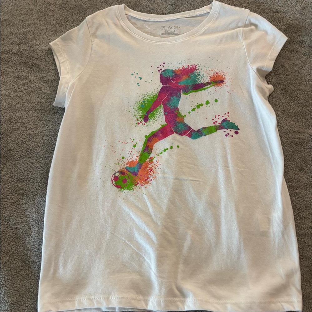 Girls Soccer Print T-Shirt